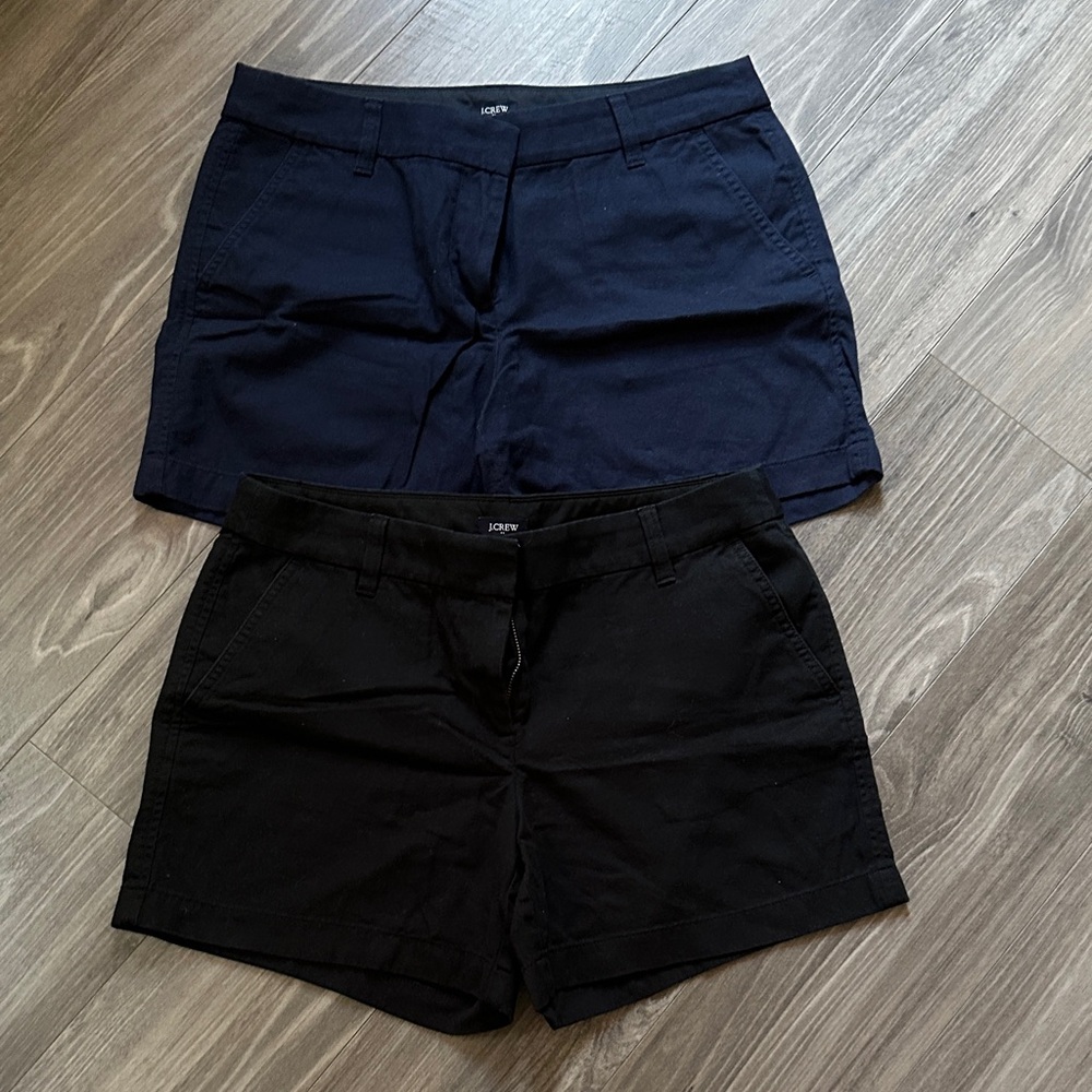 J. Crew Women's Classic Navy and Black Chino - size 8